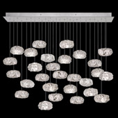 Contemporary Natural Inspirations 54" Rectangular Multi Pendant Fixture - Fine Art Handcrafted Lighting 853640-11L