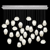 Contemporary Natural Inspirations 54" Rectangular Multi Pendant Fixture - Fine Art Handcrafted Lighting 853640-13L