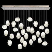 Contemporary Natural Inspirations 54" Rectangular Multi Pendant Fixture - Fine Art Handcrafted Lighting 853640-23L