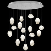 Contemporary Natural Inspirations 32" Round Multi Pendant Fixture - Fine Art Handcrafted Lighting 862840-13L