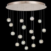 Contemporary Natural Inspirations 32" Round Multi Pendant Fixture - Fine Art Handcrafted Lighting 862840-206L