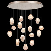 Contemporary Natural Inspirations 32" Round Multi Pendant Fixture - Fine Art Handcrafted Lighting 862840-24L