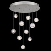 Contemporary Natural Inspirations 22" Round Multi Pendant Fixture - Fine Art Handcrafted Lighting 863540-106L