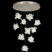 Contemporary Natural Inspirations 22" Round Multi Pendant Fixture - Fine Art Handcrafted Lighting 863540-202L