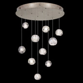 Contemporary Natural Inspirations 22" Round Multi Pendant Fixture - Fine Art Handcrafted Lighting 863540-206L