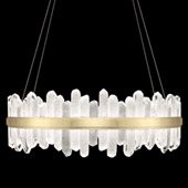 Contemporary Lior LED Round Pendant - Fine Art Handcrafted Lighting 882640-2