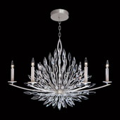 Crystal Lily Buds Oval Chandelier - Fine Art Handcrafted Lighting 883240