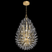 Crystal Lily Buds Chandelier Pendant - Fine Art Handcrafted Lighting 883940-1