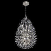 Crystal Lily Buds Chandelier Pendant - Fine Art Handcrafted Lighting 883940