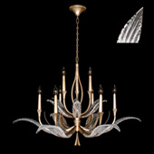 Transitional Plume Chandelier - Fine Art Handcrafted Lighting 893640-21