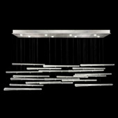 Contemporary Elevate Spires Rectangular Multi Pendant Fixture - Fine Art Handcrafted Lighting 894840-132