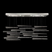 Contemporary Elevate Spires Rectangular Multi Pendant Fixture - Fine Art Handcrafted Lighting 894840-142