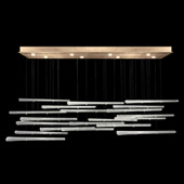 Contemporary Elevate Spires Rectangular Multi Pendant Fixture - Fine Art Handcrafted Lighting 894840-232