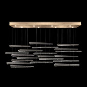 Contemporary Elevate Spires Rectangular Multi Pendant Fixture - Fine Art Handcrafted Lighting 894840-242