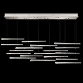 Contemporary Elevate Spires Linear Multi Pendant Fixture - Fine Art Handcrafted Lighting 895140-131