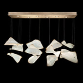 Contemporary Elevate Pages Linear Multi Pendant Fixture - Fine Art Handcrafted Lighting 895140-271