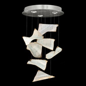 Contemporary Elevate Pages Round Multi Pendant Fixture - Fine Art Handcrafted Lighting 895640-171