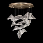 Contemporary Elevate Pages Round Multi Pendant Fixture - Fine Art Handcrafted Lighting 895840-262