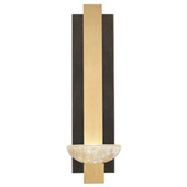Contemporary Delphi Black Wall Sconce - Fine Art Handcrafted Lighting 896350-3