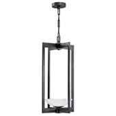 Contemporary Delphi Outdoor Lantern Pendant with Downlight - Fine Art Handcrafted Lighting 898182-1