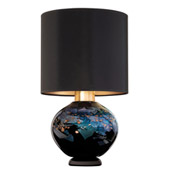 Transitional SoBe Black Dichro Collage Table Lamp - Fine Art Handcrafted Lighting 899910-33