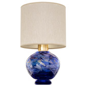 Transitional SoBe Blue Dichro Collage Table Lamp - Fine Art Handcrafted Lighting 899910-42