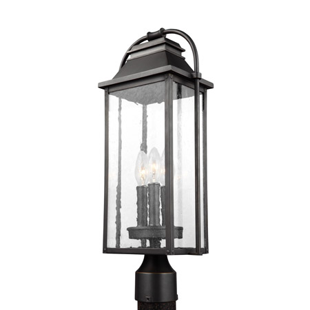 Feiss OL13207ANBZ Wellsworth 3 - Light Post Lantern