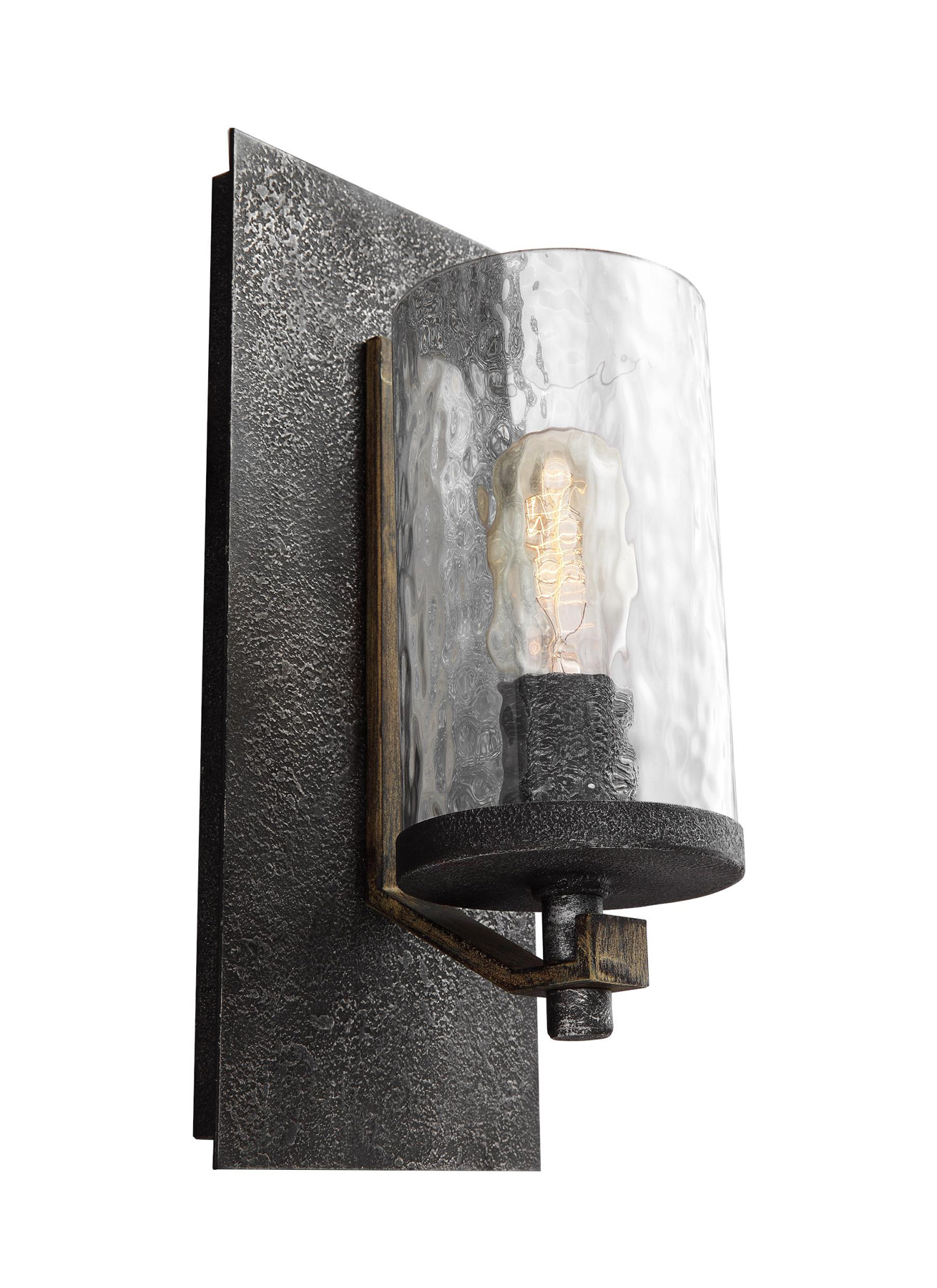 Feiss WB1825DWK/SGM Angelo 1 Light Wall Sconce