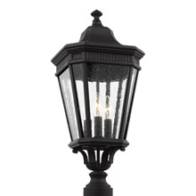 Feiss OL5427BK Cotswold Lane 3 - Light Outdoor Post Lantern