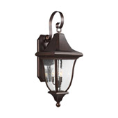 Traditional Oakmont 3 - Light Outdoor Wall Lantern - Feiss OL13102PTBZ