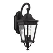 Traditional Cotswold Lane 2 - Light Outdoor Wall Lantern - Feiss OL5421BK