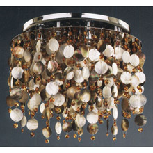 Glow Lighting 582SC5LSP-9T Crystal Midnight Pearl Ceiling Light