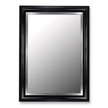 Hitchcock-Butterfield 208500 Glossy Black Grande & Stainless Liner Mirror