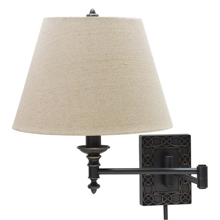 House of Troy WS763-OB Knot Swing Arm Wall Lamp