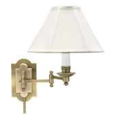 Traditional Club Swing Arm Wall Lamp - House of Troy CL225-AB