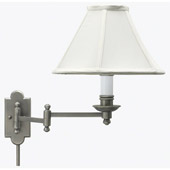 Traditional Club Swing Arm Wall Lamp - House of Troy CL225-AS