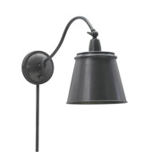 Transitional Hyde Park Wall Swing Arm Lamp - House of Troy HP725-OB-MSOB