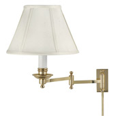Traditional Library Swing Arm Wall Lamp - House of Troy LL660-PB