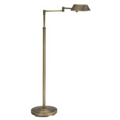 Traditional Pinnacle Swing Arm Floor Lamp - House of Troy PIN400-AB