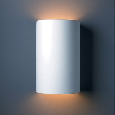 Justice Design CER-1265W-BIS Ambiance Large Cylinder Outdoor Wall Sconce
