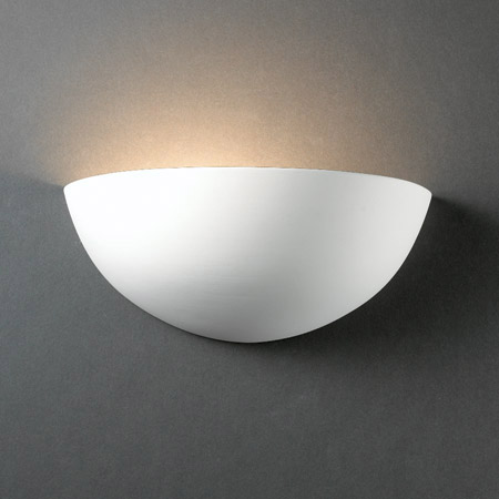 Justice Design CER-1300-BIS Ambiance Small Quarter Sphere Wall Sconce
