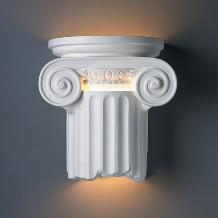 Justice Design CER-4715 Ambiance Ionic Column Wall Sconce