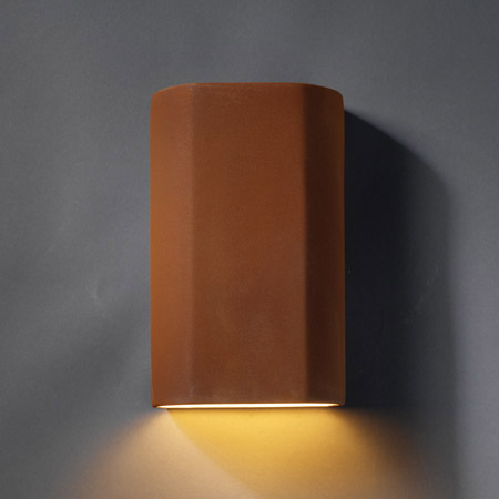 Justice Design CER-5500-RRST Ambiance ADA Cylinder Wall Sconce