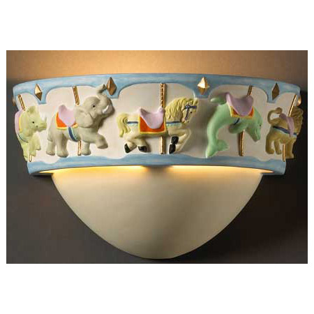 Justice Design KID-3360 Kid's Carousel Wall Sconce