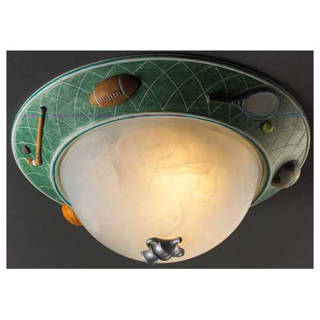 Justice Design KID-6193 Kid's Sports 14 In. Flush Mount Ceiling Fixture