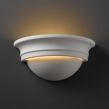 Justice Design CER-1015-BIS Ambiance Small Cyma Wall Sconce
