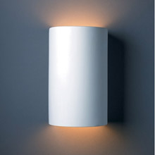 Justice Design CER-1265W-BIS Ambiance Large Cylinder Outdoor Wall Sconce