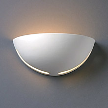 Justice Design CER-1375-WHT Ambiance Small Cosmos Wall Sconce