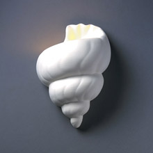 Justice Design CER-3700-BIS Ambiance Conch Shell Wall Sconce