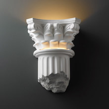 Justice Design CER-4700-BIS BIS Ambiance Corinthian Column Wall Sconce